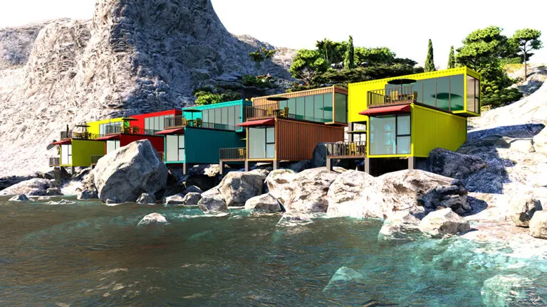 山东青岛虎崖滩集装箱酒店设计施工