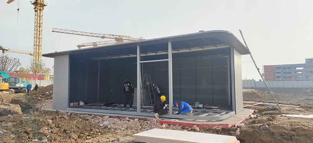 远大九璟湾模块化展厅设计施工