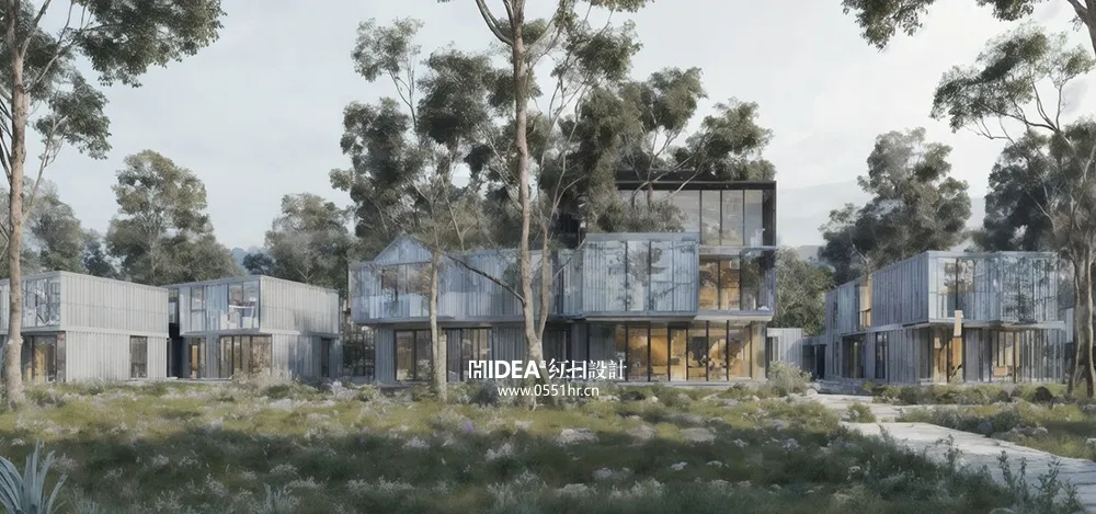 广西马山景区集装箱民宿接待中心设计