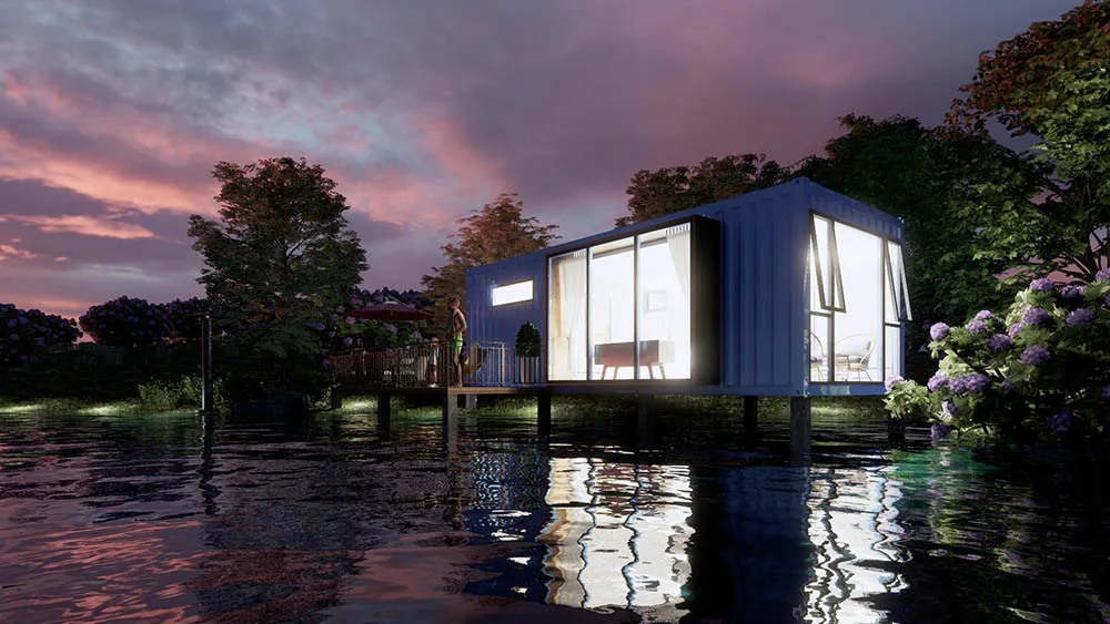 牛草山集装箱民宿房屋设计施工