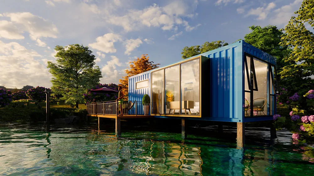 牛草山集装箱民宿房屋设计施工