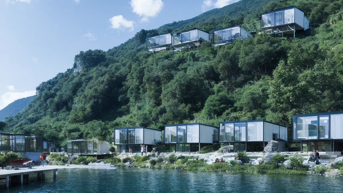 虎爪山景区模块化民宿设计施工一体化