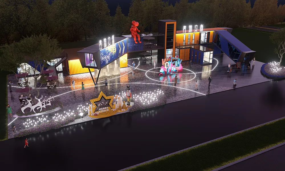 青锦文创园集装箱建筑设计施工