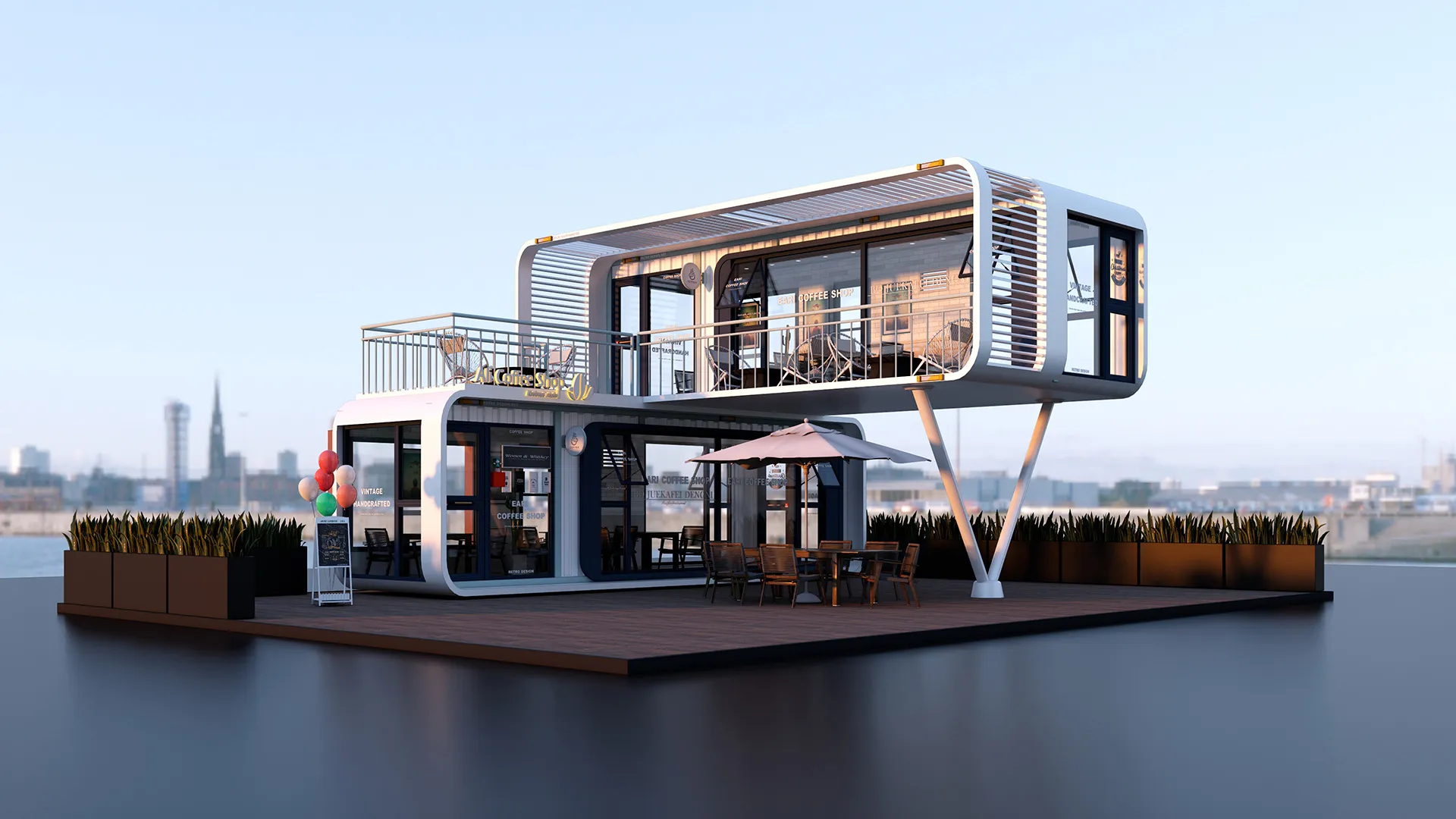 南岭公园集装箱驿站设计施工