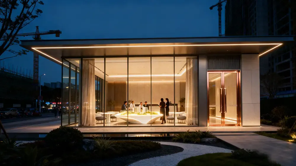 中梁售楼部展厅设计施工