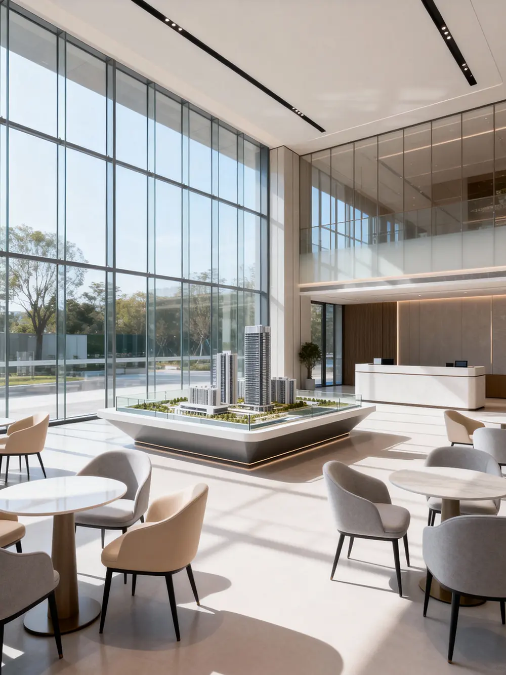 南昌景园接待中心售楼部设计施工