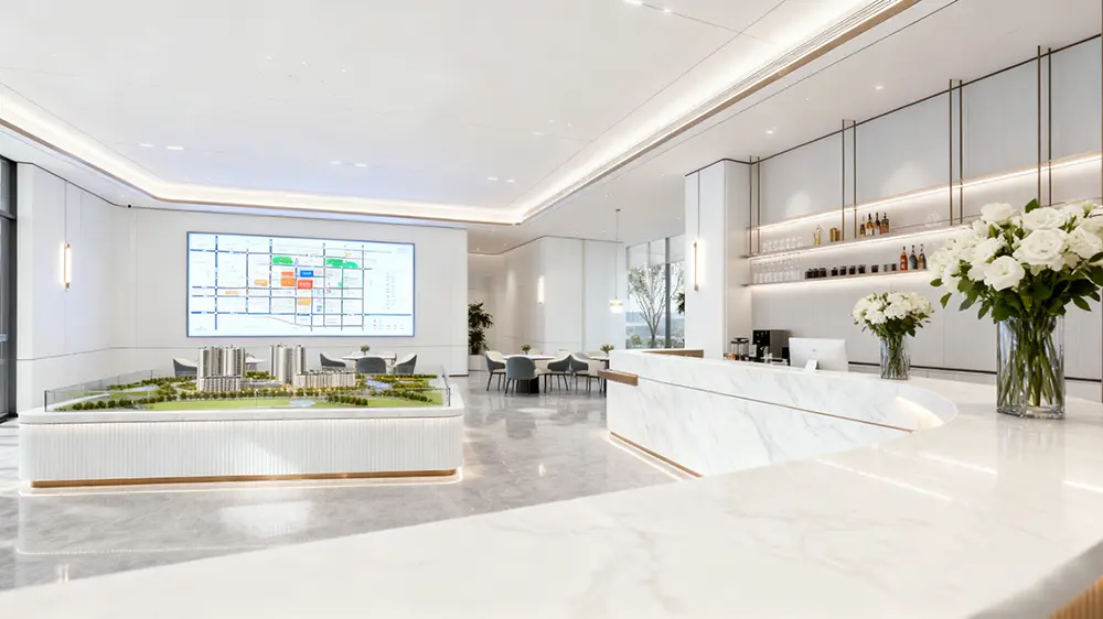 南昌景园接待中心售楼部设计施工