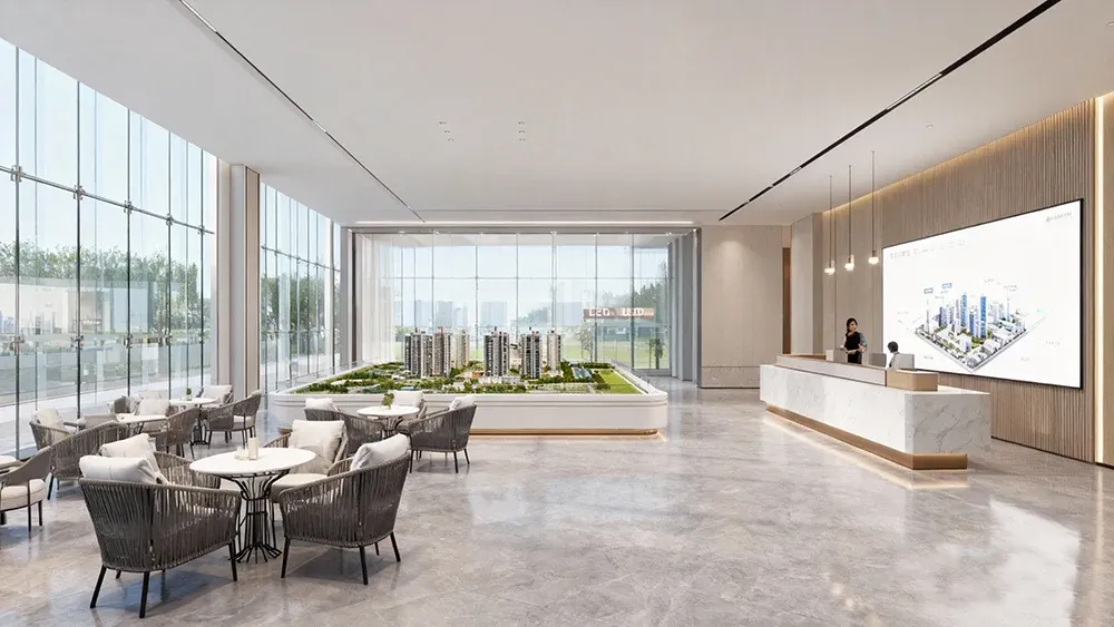 丽水山水文园钢结构售楼部设计施工