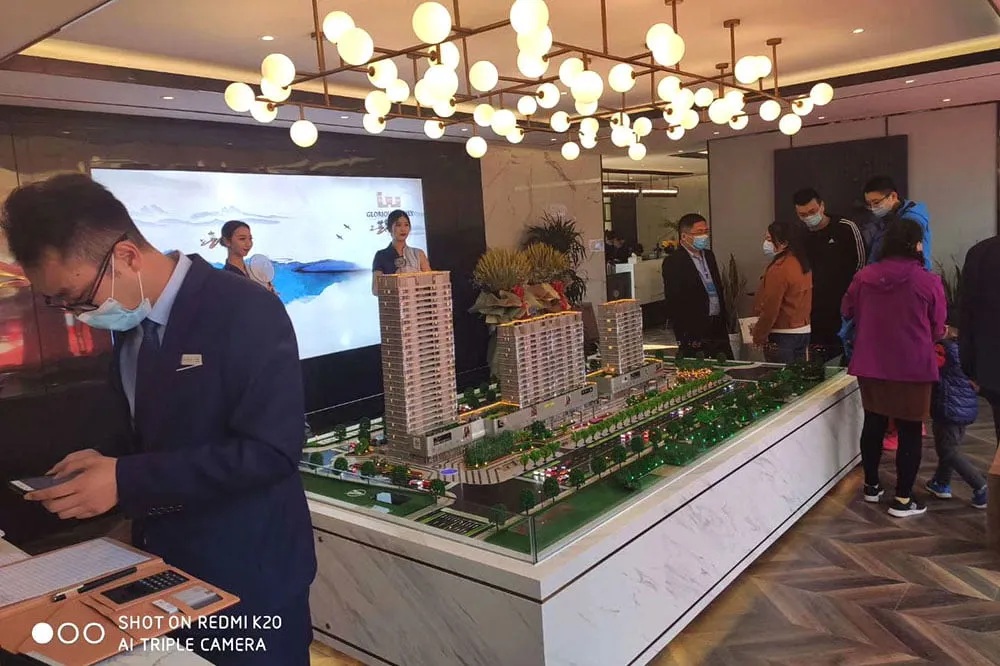 山东枣庄世家风华集装箱售楼部设计施工