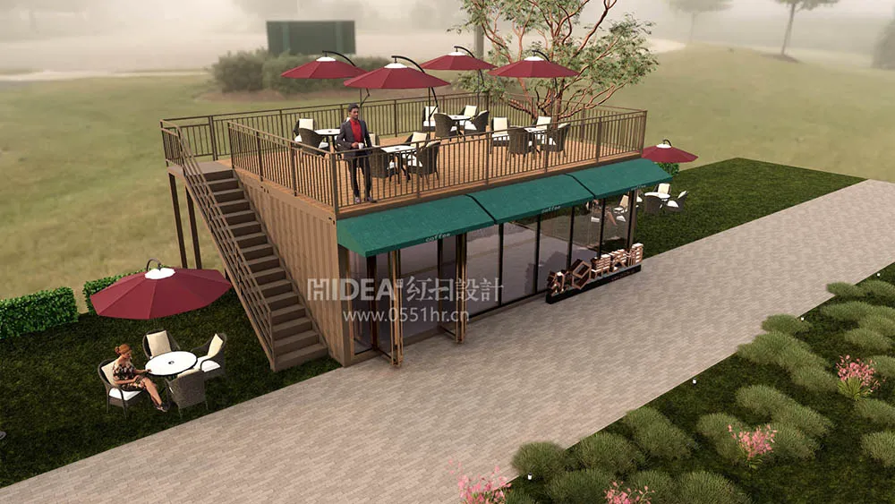 植物园集装箱咖啡厅设计施工