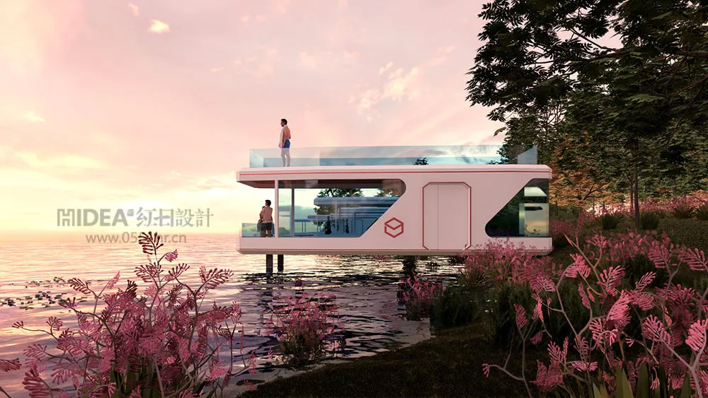 湖北孝感水库游艇舱酒店设计