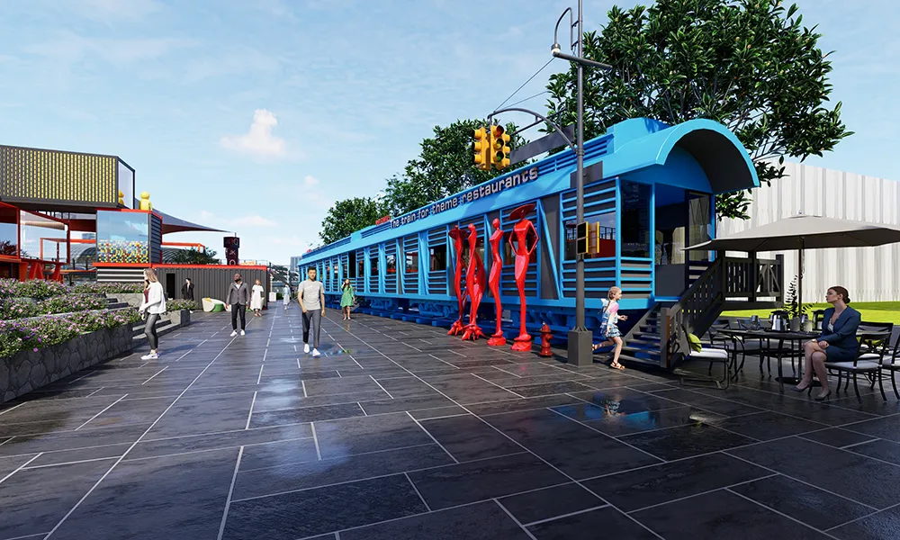 文创园火车餐饮店设计