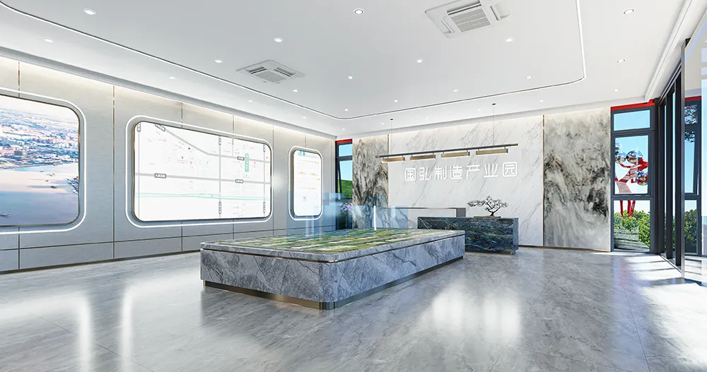 广州佛山国弘制造产业园售楼部设计施工